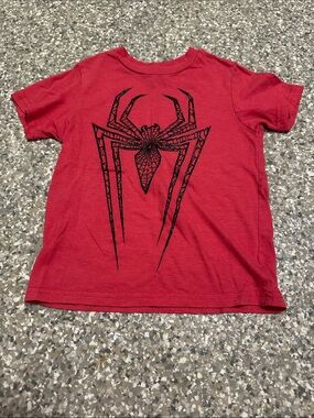 Marvel Red Tee with Black Spider Emblem